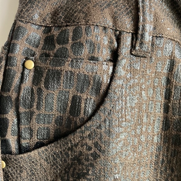 Bamboo Traders Pants - Bamboo Traders Faux Snake Skin Dress Pants Size 6